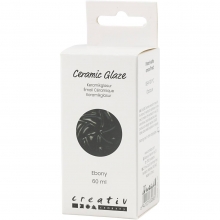 Flaska med ebony keramikglasyr 60 ml, packshot.