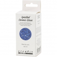 Flaska med blue by you prickig keramikglasyr 60 ml, packshot.