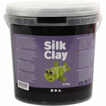 Silk Clay Svart 650 g Lera till scrapbooking, pyssel och hobby