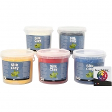 Silk Clay - Primärfärger - Färgskoleguide - 5x650 g