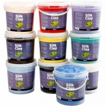 Silk Clay Storpack - 10 Spannar Lera á 650 gram