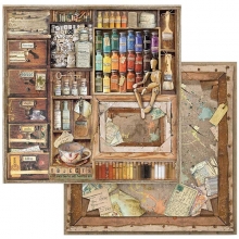 Paper Pad Stamperia Atelier des Arts 8x8 Tum Pappersblock 4 8