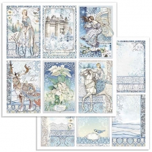 Paper Pad Stamperia Winter Tales 8x8 Tum Pappersblock 4 8