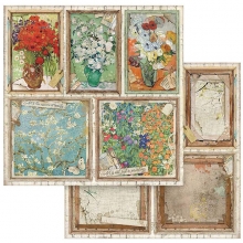 Paper Pad Stamperia Atelier des Arts 8x8 Tum Pappersblock 4 8