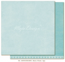 Maja Monochromes Shades of Denim Aqua Cardstock Design 12"x12"