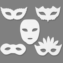 Teatermasker H: 8,5-19 cm B: 15-20,5 16 st Masker