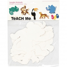 Pappersfigurer Djungeldjur H: 14-25 cm 16 st 230 g