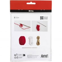 Mini DIY Kit - Virka Små Julstrumpor - Julpyssel