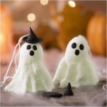 Halloweenpyssel Kit - Glow In The Dark Spöken - Foam Clay Lera