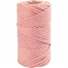 Makramégarn 4 mm - Rosa - 55 m - 330 g