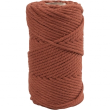 Makramégarn 4 mm - Bränd Orange - 55 m - 330 g