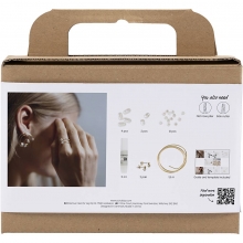 DIY Kit Smycken - Örhängen Av Förgylld Smyckestråd