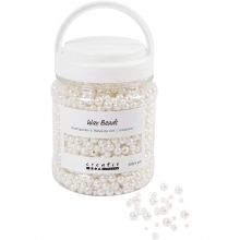 Vaxpärlor - Pärlemo White - 430 gram - ca 5000 st
