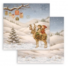 Scrapbooking julpapper Paper Pad Stamperia Silent Night