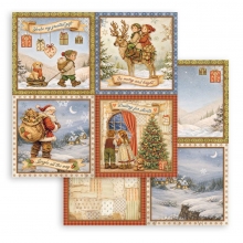Papper Stamperia - Silent Night - 4 Cards