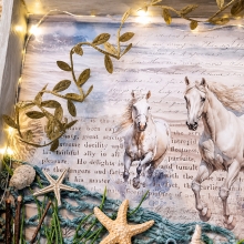 Band Leafy Vine Olive Mönstrade till scrapbooking, pyssel och hobby