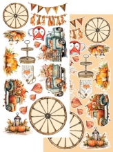 Paper Pack Extra Cut Out - Alchemy of Art - Gold Autumn