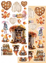 Paper Pack Extra Cut Out - Alchemy of Art - Gold Autumn