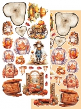 Paper Pack Extra Cut Out - Alchemy of Art - Gold Autumn