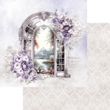 Scrapbooking Papper Paper Pad Alchemy of Art - In Purple Color Vintage