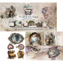 Scrapbooking Paper Pad Alchemy of Art - The Legends Of The Dragons