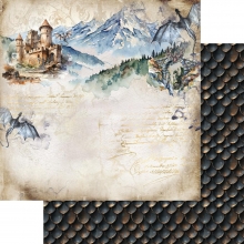 Scrapbooking Paper Pad Alchemy of Art - The Legends Of The Dragons