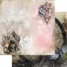 Scrapbooking Paper Pad Alchemy of Art - The Legends Of The Dragons