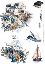 Decoupage Papper Alchemy of Art - Ocean Blue 01