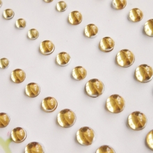 Adhesive Pearls - Sparky Bubbles - Guld - 60 st