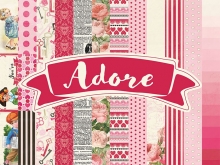 Paper Pad 6"x6" Authentique Adore Dekorationer DIY