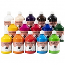 Storpack A-Color Blank, Matt, Metallic 45x500 ml Hobbyfärg Set