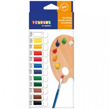 Akrylfärg i Set Basfärger 12x12 ml till scrapbooking, pyssel och hobby