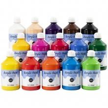Storpack A-Color Blank, Matt, Metallic 45x500 ml Hobbyfärg Set