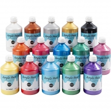 Storpack A-Color Blank, Matt, Metallic 45x500 ml Hobbyfärg Set