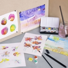 Art Aqua Akvarellfärger Mixade färger 48 st Akvarellfärg