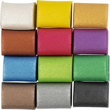 Art Aqua akvarellfärger - Metallic Färger - 12 st