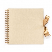 Fotoalbum Spiralbundet - 20,5x20,5 cm - Light Beige - 30 sidor