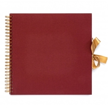 Fotoalbum Spiralbundet - 31,5 cm - Bordeaux - 30 sidor