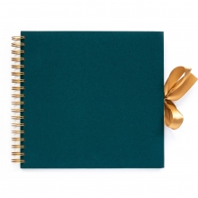 Fotoalbum Spiralbundet - 24,5x23 cm - Dark Green - 30 sidor