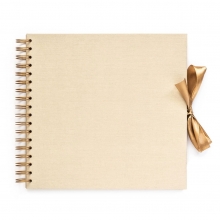 Fotoalbum Spiralbundet - 24,5x23 cm - Light Beige - 30 sidor
