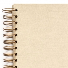 Fotoalbum Spiralbundet - 20,5x20,5 cm - Light Beige - 30 sidor