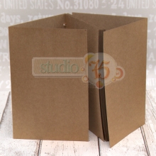 Crafty Journal Book Kraft Album 15x21cm till scrapbooking, pyssel och hobby