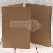 Crafty Journal Book Kraft Album 15x21cm till scrapbooking, pyssel och hobby