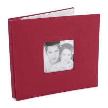 Album MBI Fashion Fabric Post Bound 8”X8” Red Postbound 8 Tum