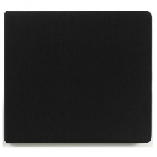 Basic Scrapbook Album 8”x8” Fabric Black Licorice Postbound 8 Tum