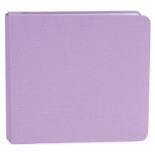 Basic Scrapbook Album 8”x8” - Fabric Lavender