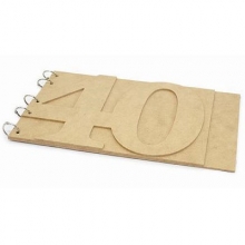 Beyond The Page 40th Plywood Album till scrapbooking, pyssel och hobby