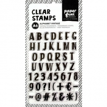 Clearstamps Paperfuel A6 - Alphabet Vintage