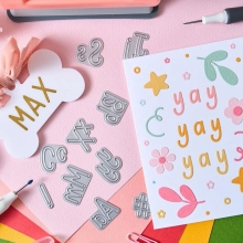 Dies Alfabet - Höjd 25 mm - Simple Letters - Sizzix