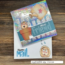 Schablon Vaessen - Lowercase Letters - 15x15 cm